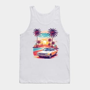 Miami Street Ride: Retro Car Vector Tee Tank Top